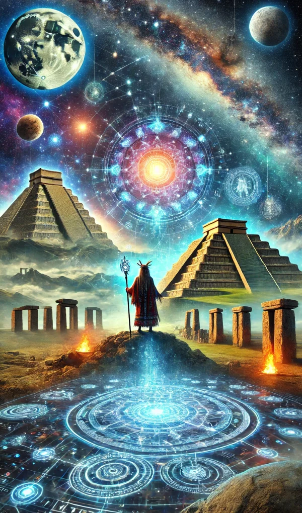 DALL·E 2025-01-28 15.54.13 - A captivating and mystical digital artwork for a website about ancient history and disclosure. The image features ancient civilizations such as the py